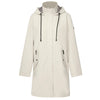 Womens Rain Coat Billie Cream/Chocolate Houndstooth