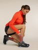 Womens Merino Blend Run+ Ultralight Crew Socks  Porcini/Fervid 0A56VM