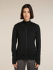Womens Merino 260 Quantum LS Zip Black BA56XQ