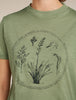 Womens Merino 150 Tech Lite SS Seed Story Crop Tee Lichen 0A57FY
