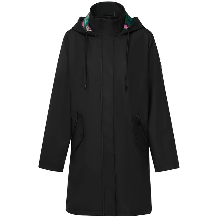 Womens Rain Coat Billie Black/Marble