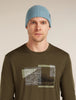 Adult Unisex Merino Feadan Cuff Beanie Flint Blue 0A57AJ