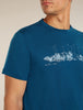 Mens Merino 150 Tech Lite SS Tee The Peaks Atlantis 0A57BU
