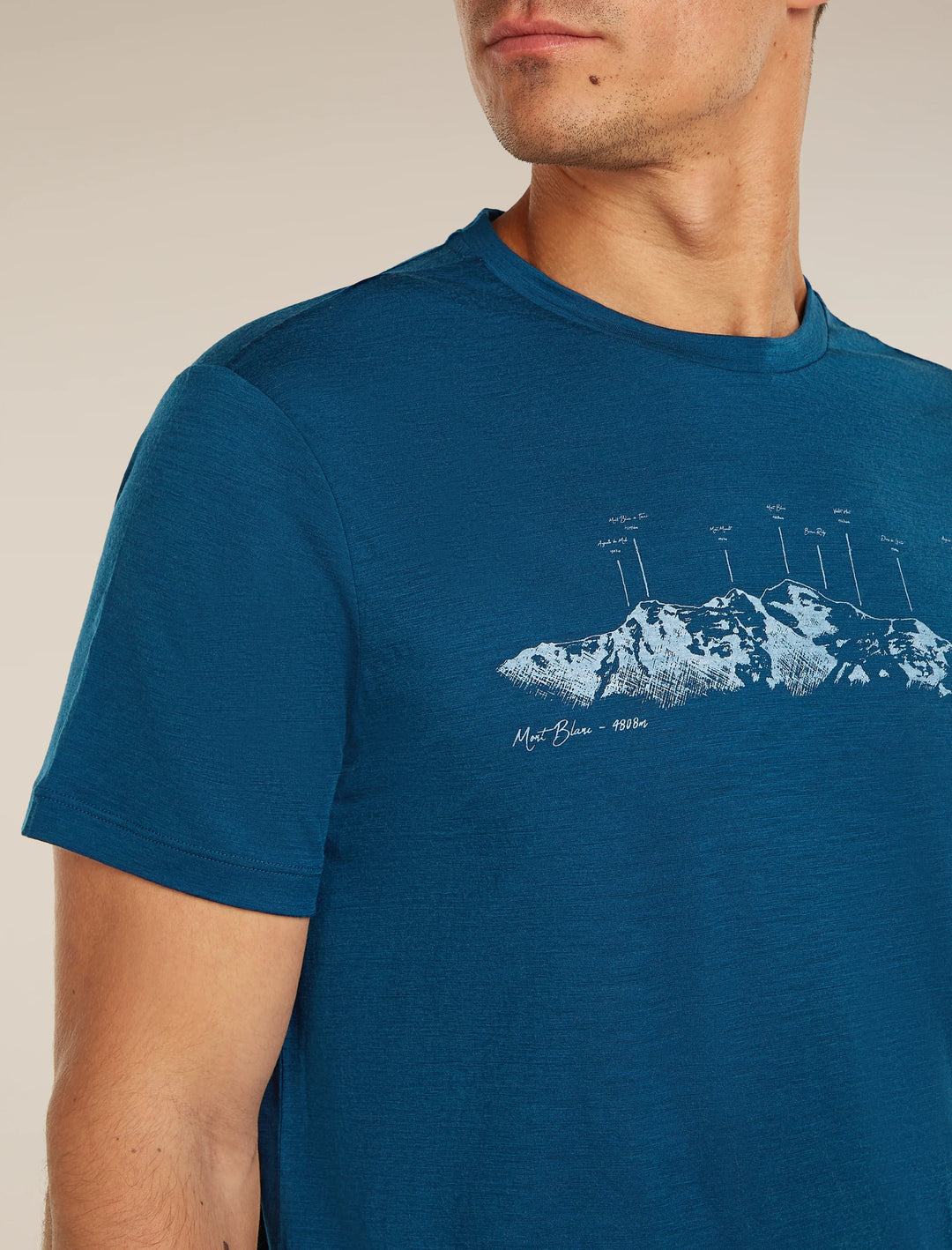 Mens Merino 150 Tech Lite SS Tee The Peaks Atlantis 0A57BU