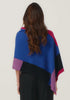 Womens Empress Poncho Dusty Blue/Lupin Multi 1677