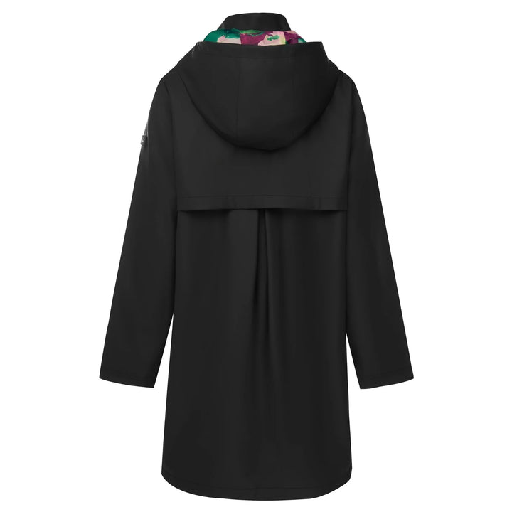 Womens Rain Coat Billie Black/Marble
