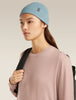 Adult Unisex Merino Feadan Cuff Beanie Flint Blue 0A57AJ