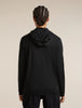 Womens 150 MerinoFine™ Ace Long Sleeve Zip Hoodie UPF  Black  0A57EM