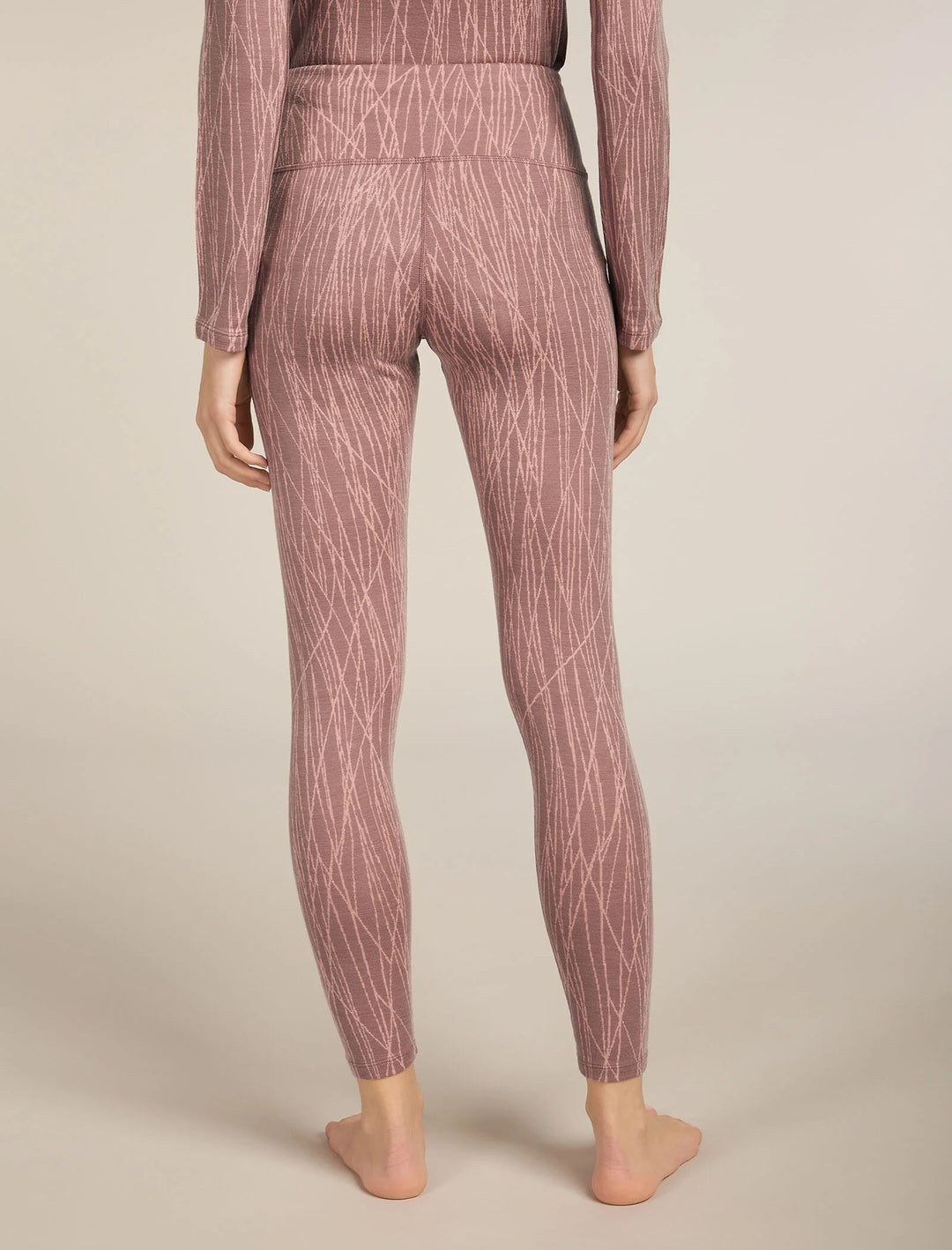 Womens Merino 260 Tech Vertex High Rise Thermal Leggings Summit/Blush  0A57BJ