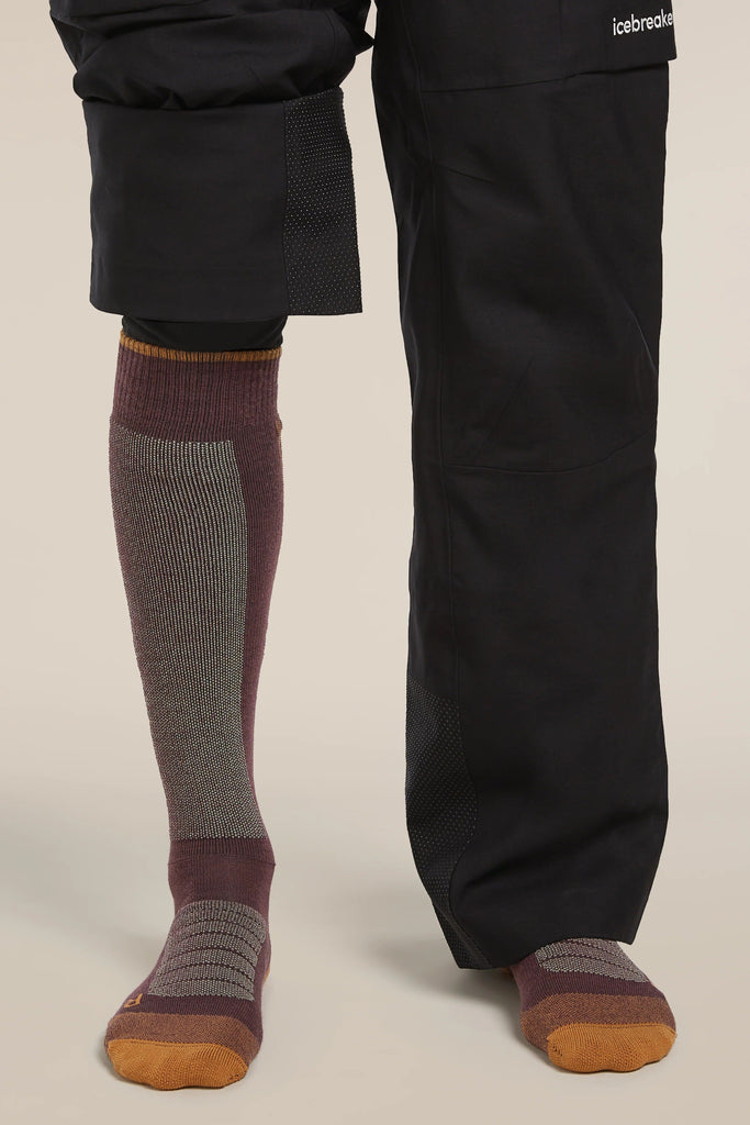 Mens Merino Ski+ Medium Over The Calf Socks Java Trail 0A573P