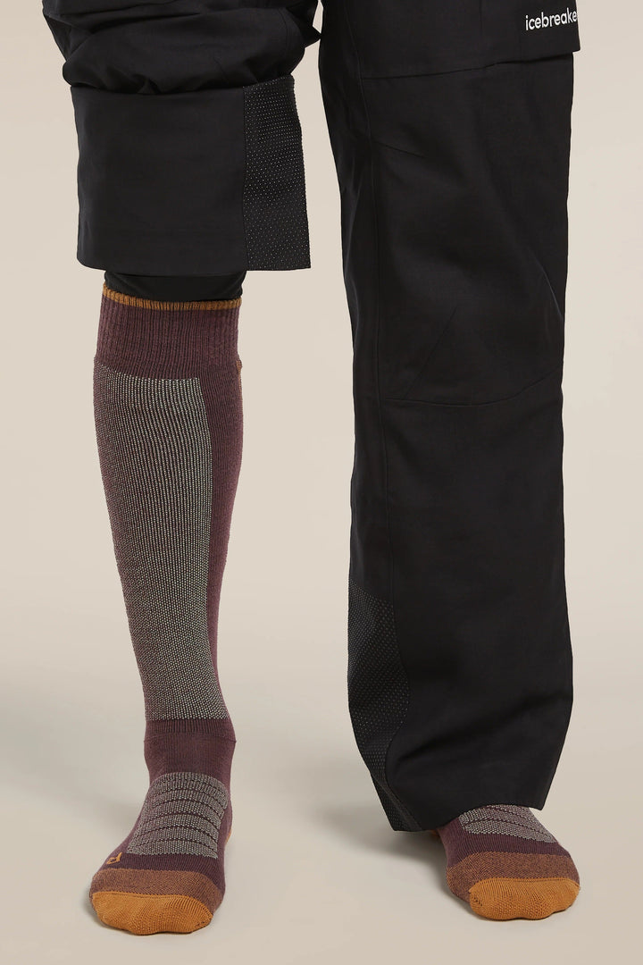 Mens Merino Ski+ Medium Over The Calf Socks Java Trail 0A573P