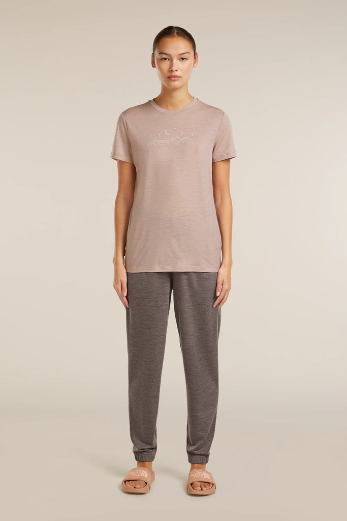 Womens Merino 150 Tech Lite S S T-Shirt Sparkling Stars Pink Quartz 0A576M