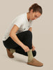 Womens Merino Lifestyle Light Crew Socks Flagstone IBN313