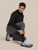 Mens Merino Lifestyle Light Crew  Black IBN327