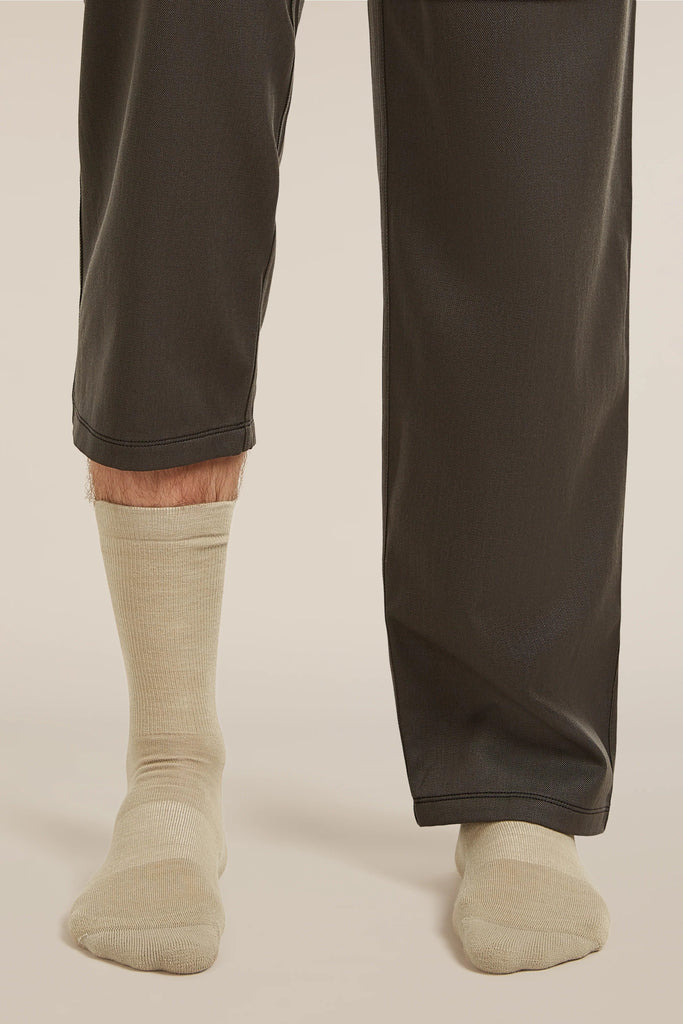 Mens Merino Lifestyle Light Crew Socks  Flagstone IBN327