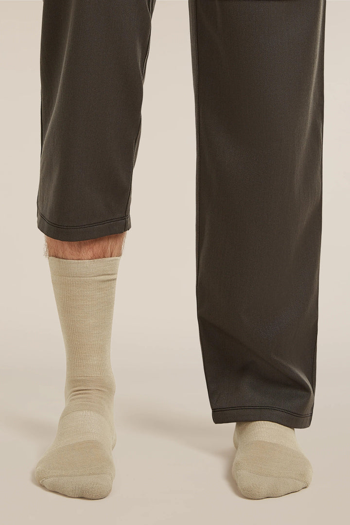 Mens Merino Lifestyle Light Crew Socks  Flagstone IBN327