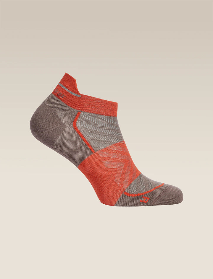 Womens  Merino Run+ Ultralight Micro Socks Porcini/Fervid 0A56VJ