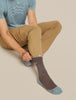 Mens Merino Hike+ Medium Crew Socks  Porcini/Flint Blue 0A578M