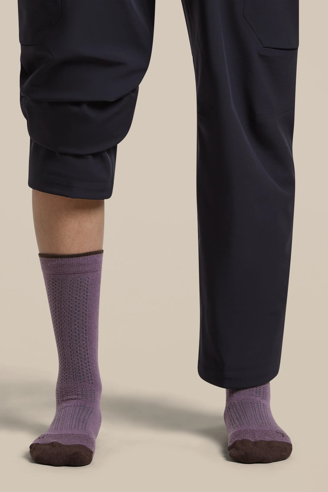 Womens  Merino Hike+ Ultralight Crew Socks  Grey Plum/Bittersweet 0A578S