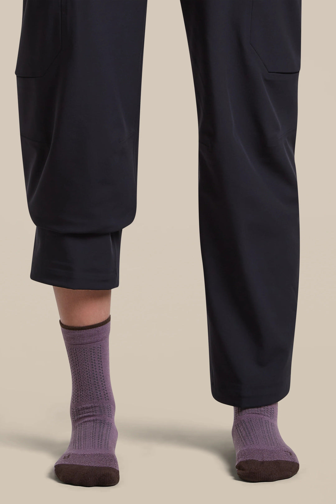 Womens  Merino Hike+ Ultralight Quarter  Grey Plum/Bittersweet  0A578T