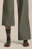 Womens Merino Hike+ Medium Crew Socks Across the Peaks  Dark Loden/Dark Berry/Grey Plum 0A578Y
