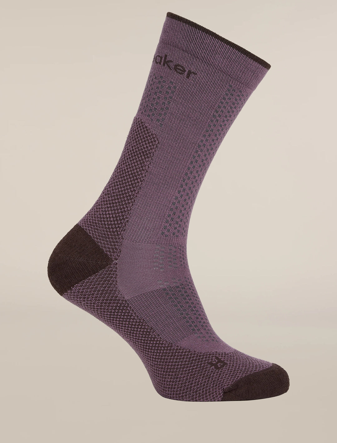 Womens  Merino Hike+ Ultralight Crew Socks  Grey Plum/Bittersweet 0A578S
