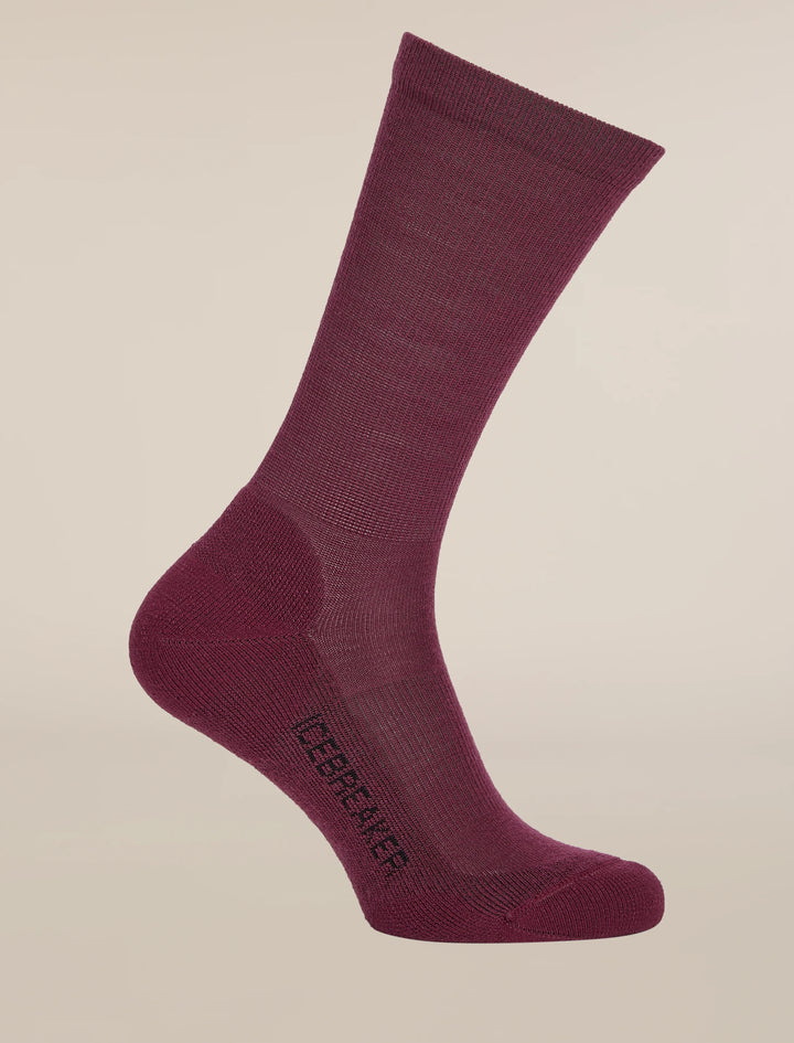 Womens Lifestyle Light Crew Socks Dark Berry IBN313