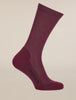 Womens Merino Lifestyle Light Crew Socks Dark Berry IBN313