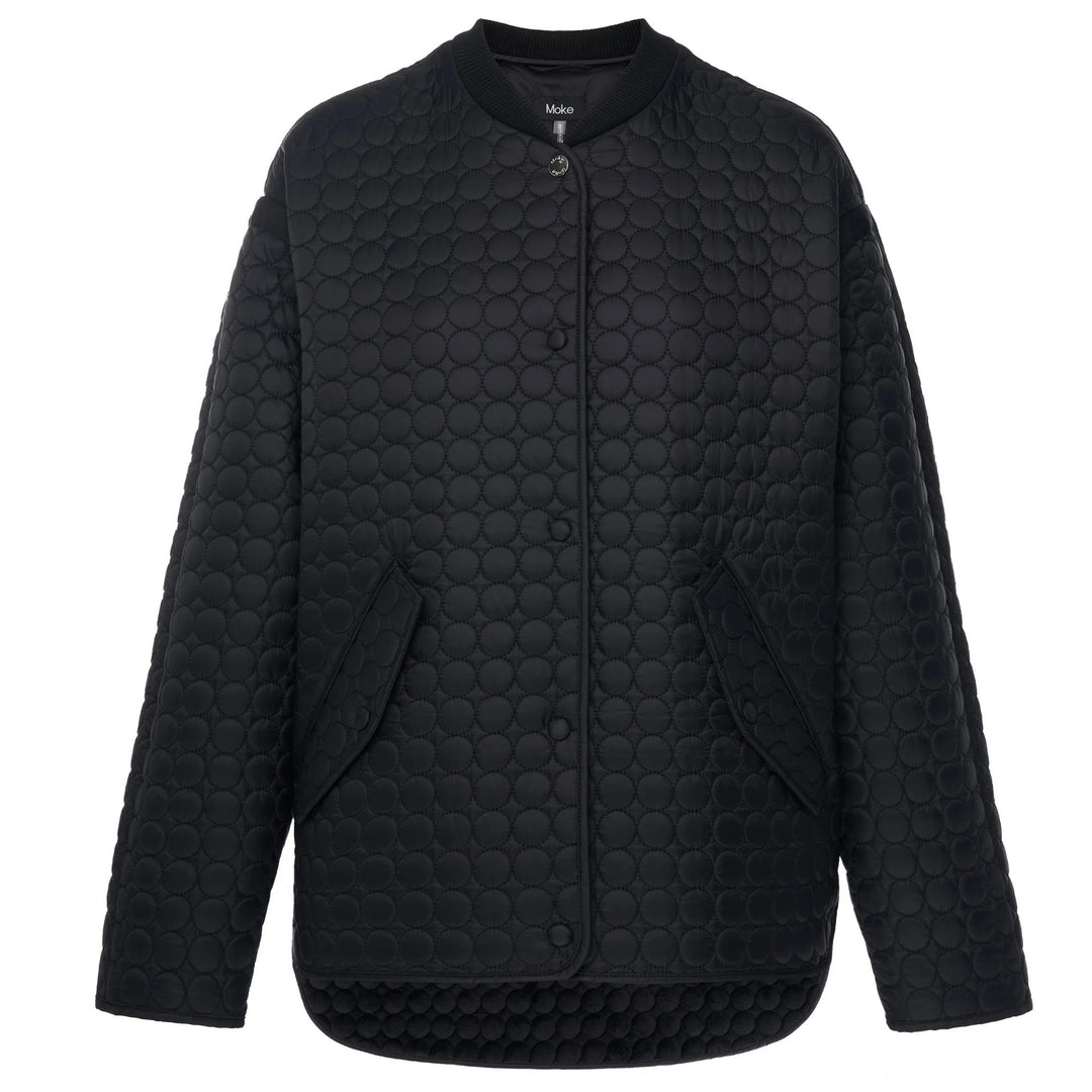 Womens Tilly Quilted Bomber Jacket Black