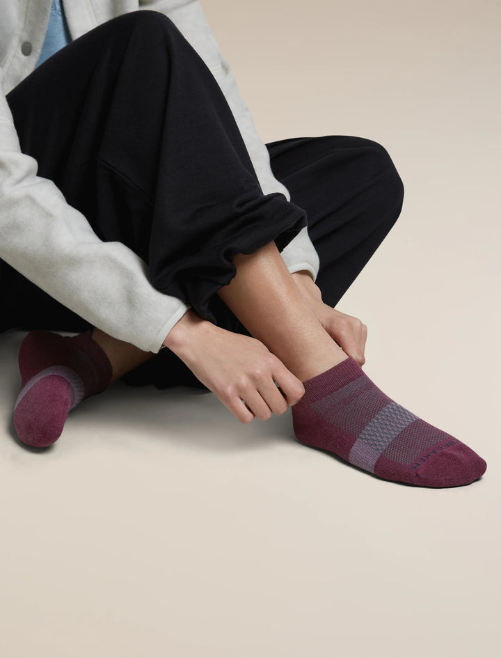 Womens Merino Multisport Light Micro Socks  Dark Berry/Midnight Navy/Grey Plum 105128