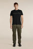 Mens Merino 150 Tech Lite Short Sleeve T-Shirt  Range Stripes Black 0A57FO
