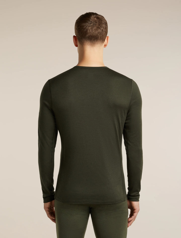 Mens  Merino 200 Oasis Long Sleeve Crewe Skiing Yeti Dark Loden 0A57IU