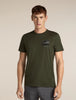 Mens Merino 150 Tech Lite Short Sleeve T Shirt Evolving Layers Dark Loden 0A57FM