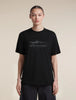 Womens  Merino 150 Tech Lite Short Sleeve Relaxed T Shirt icebreaker Heritage Black  0A57JP