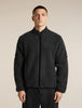 Mens Merino Blend 960 RealFleece™ High Pile Long Sleeve Zip  Jet Heather/Black 0A57KY