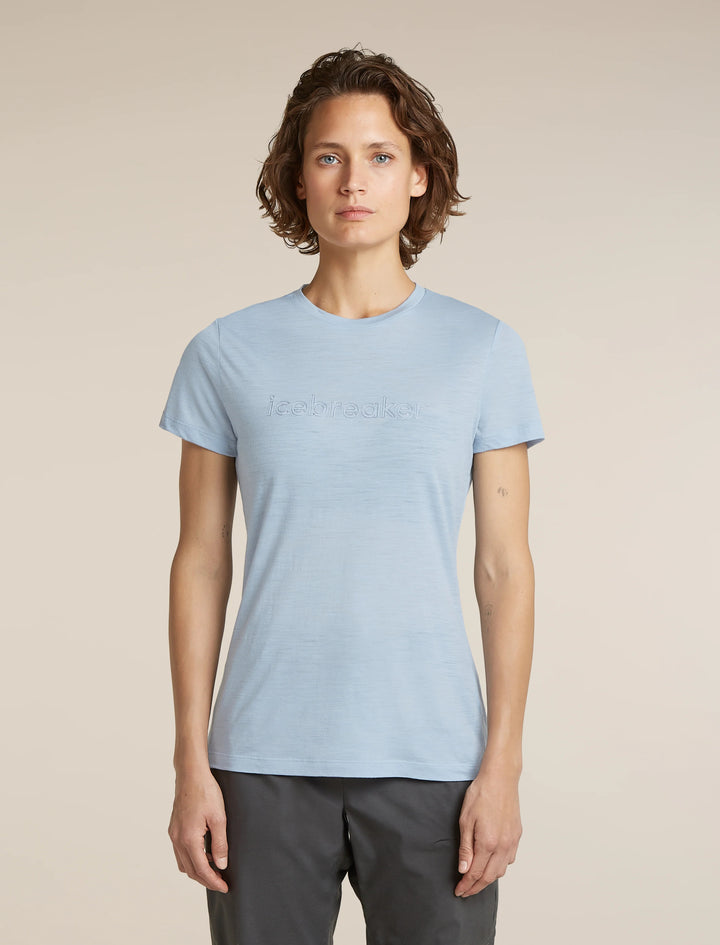 Womens Merino 150 Tech Lite Short Sleeve T Shirt IB Stitchline  Zinc Blue  0A57JM