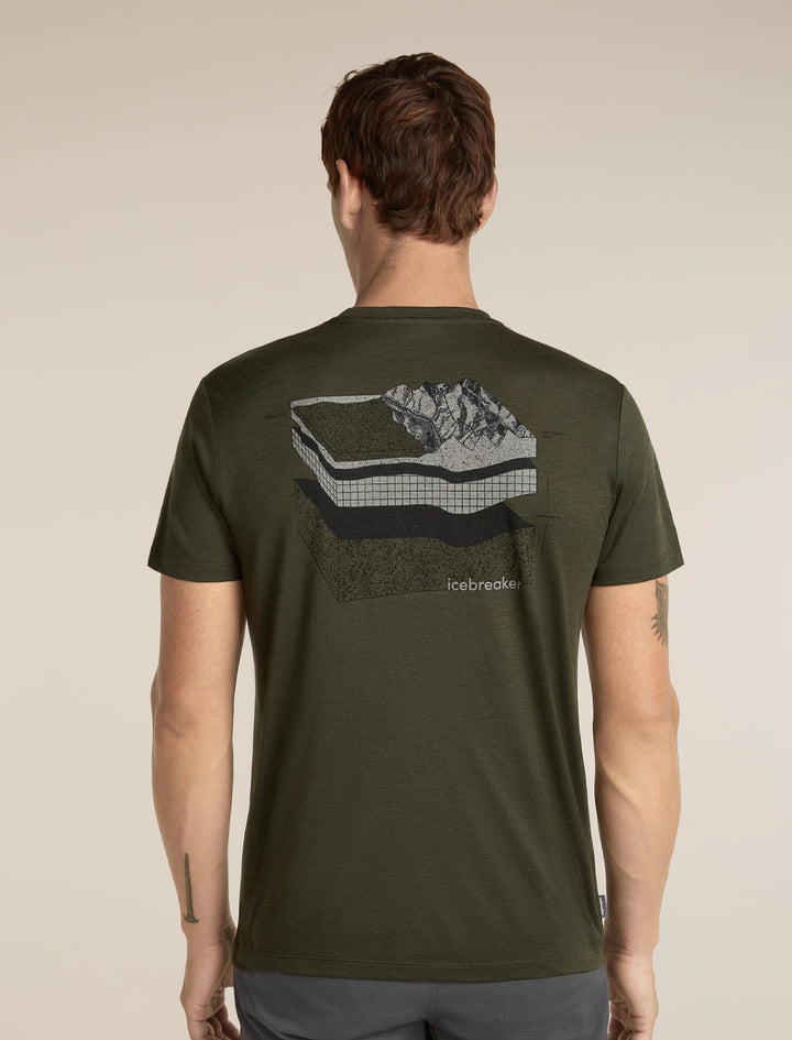 Mens Merino 150 Tech Lite Short Sleeve T Shirt Evolving Layers Dark Loden 0A57FM