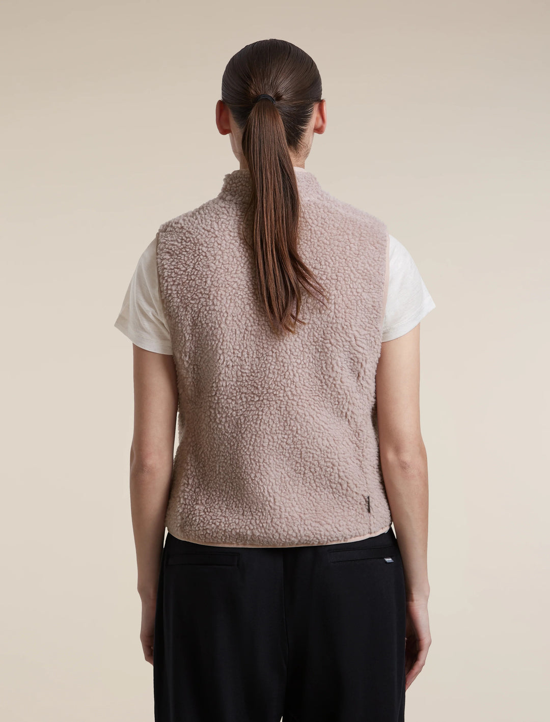 Womens Merino Blend 960 RealFleece™ High Pile Vest  Pink Quartz Heather 0A57G6