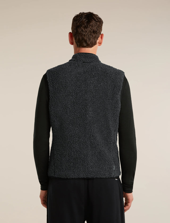Mens Merino Blend 960 RealFleece™ High Pile Vest  Jet Heather/Black 0A57G7