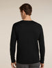 Mens Merino 150 Tech Lite Long Sleeve T Shirt IB Vertical Black  0A57JR