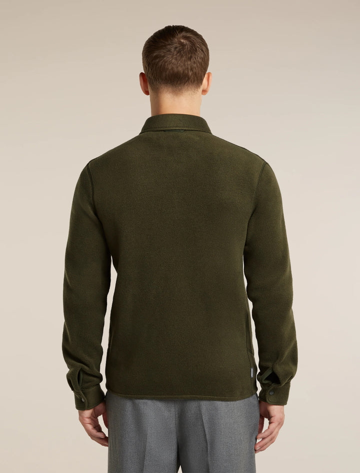 Mens Merino Blend 800 RealFleece™ Class Pile Shacket Dark Loden  0A57KM