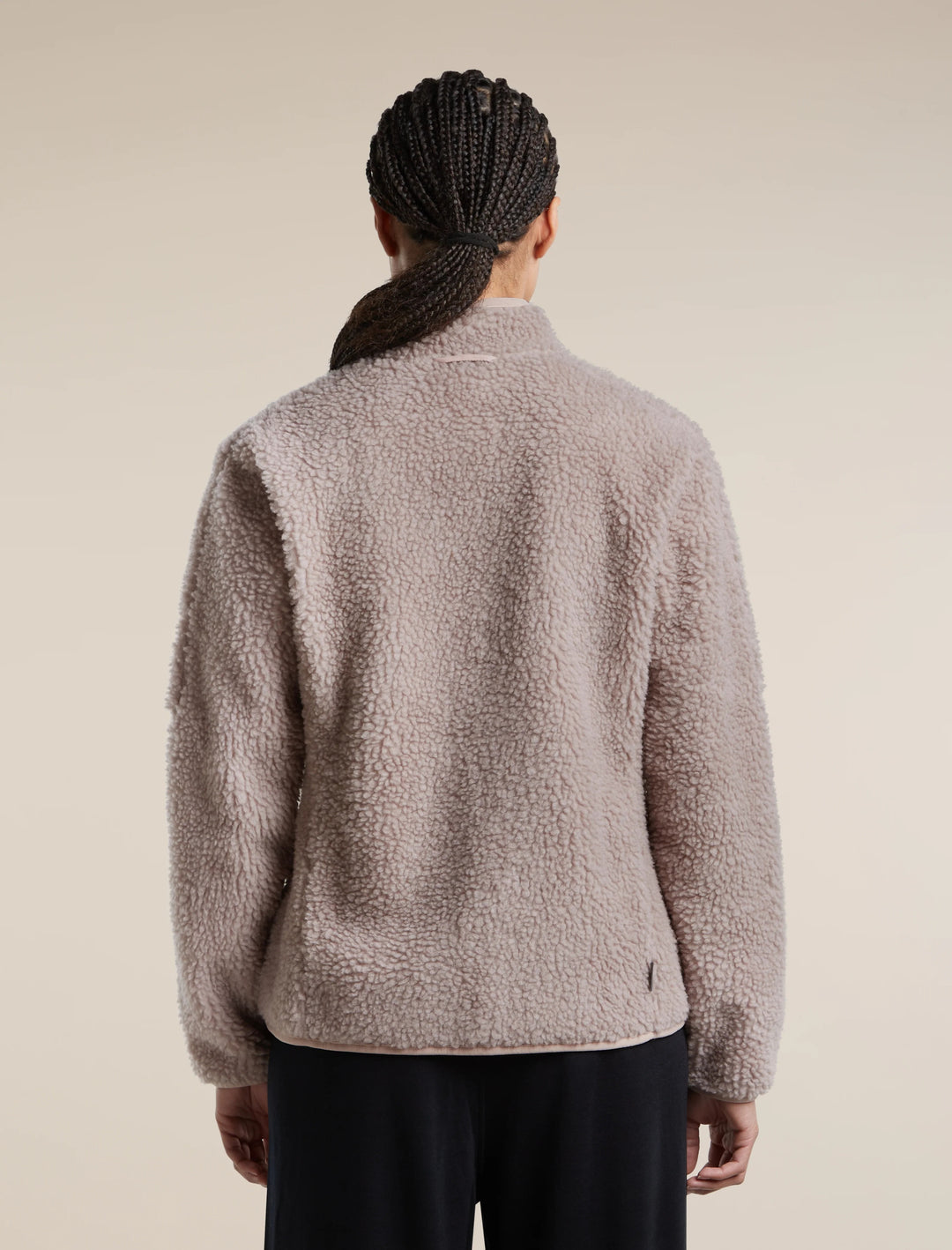 Womens Merino Blend 960 RealFleece™ High Pile Long Sleeve Zip Pink Quartz Heather 0A57KX