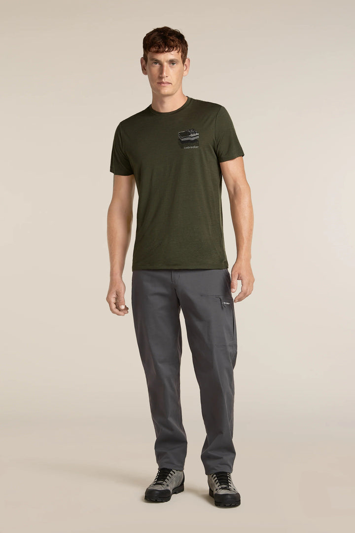 Mens Merino 150 Tech Lite Short Sleeve T Shirt Evolving Layers Dark Loden 0A57FM