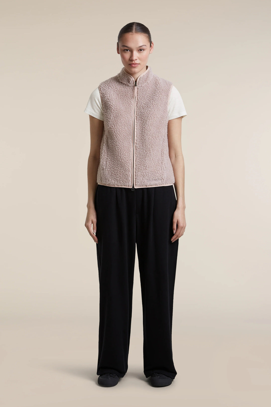 Womens Merino Blend 960 RealFleece™ High Pile Vest  Pink Quartz Heather 0A57G6