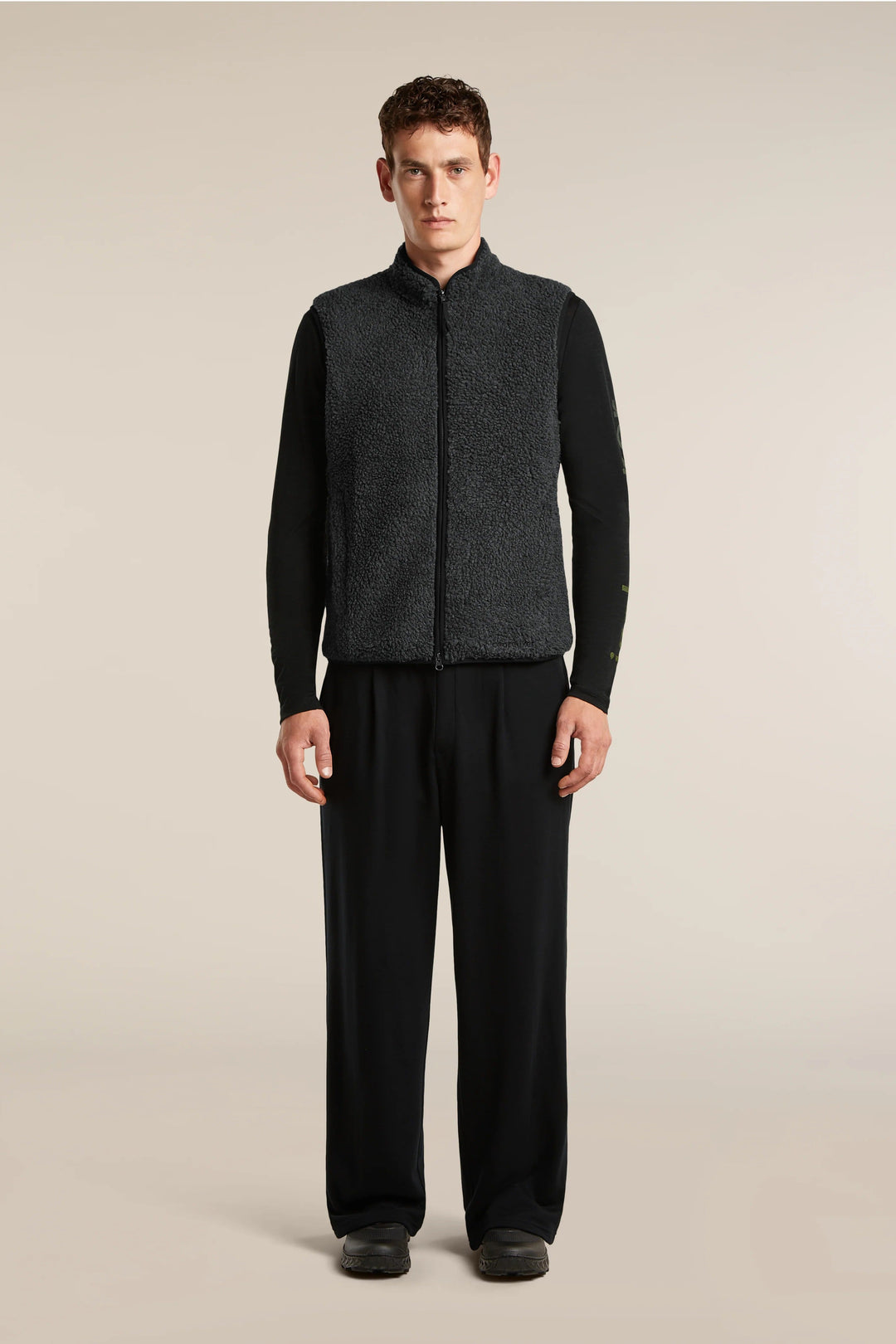 Mens Merino Blend 960 RealFleece™ High Pile Vest  Jet Heather/Black 0A57G7