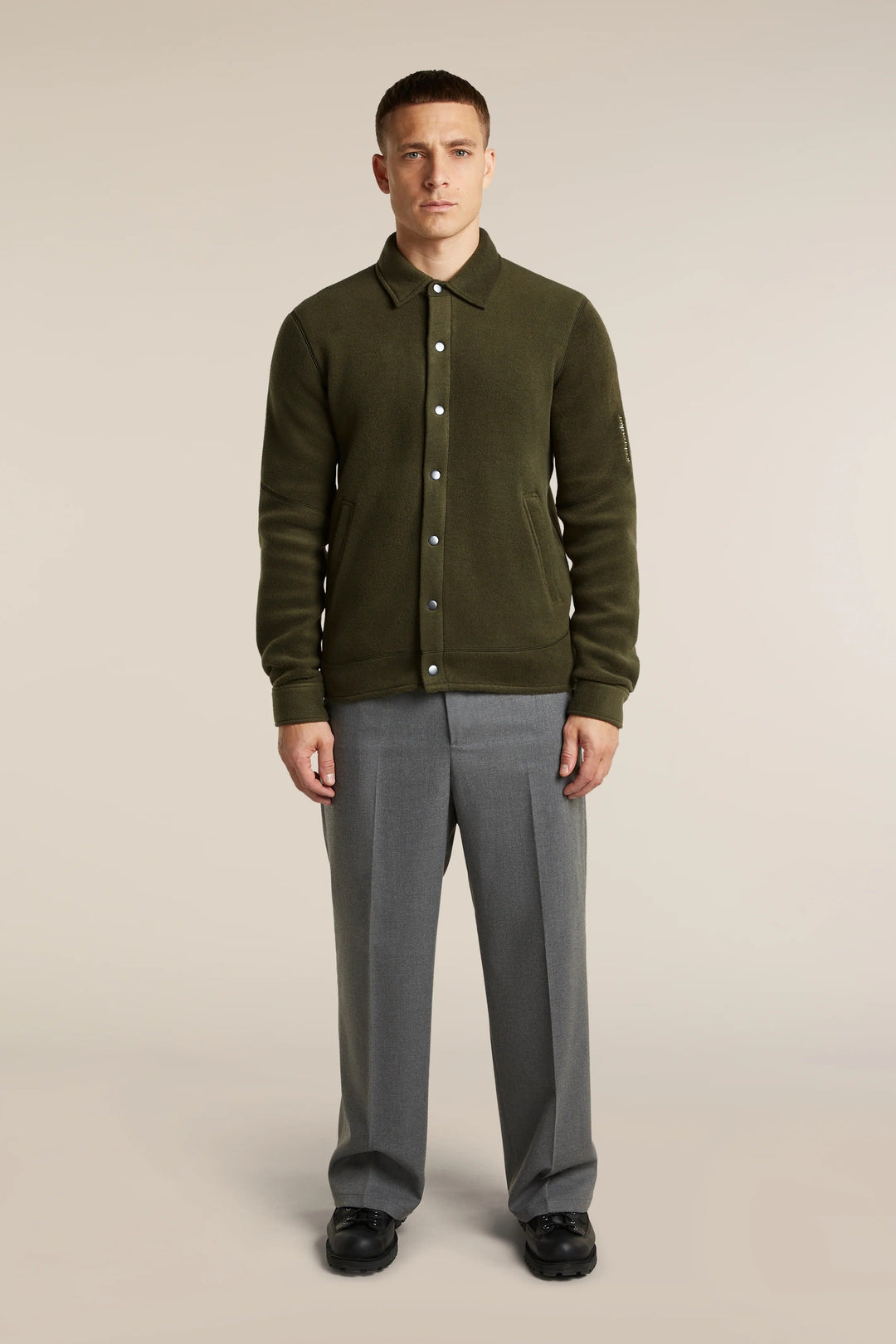 Mens Merino Blend 800 RealFleece™ Class Pile Shacket Dark Loden  0A57KM
