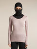 Womens 260 Tech LS Crewe Pink Quartz 104387