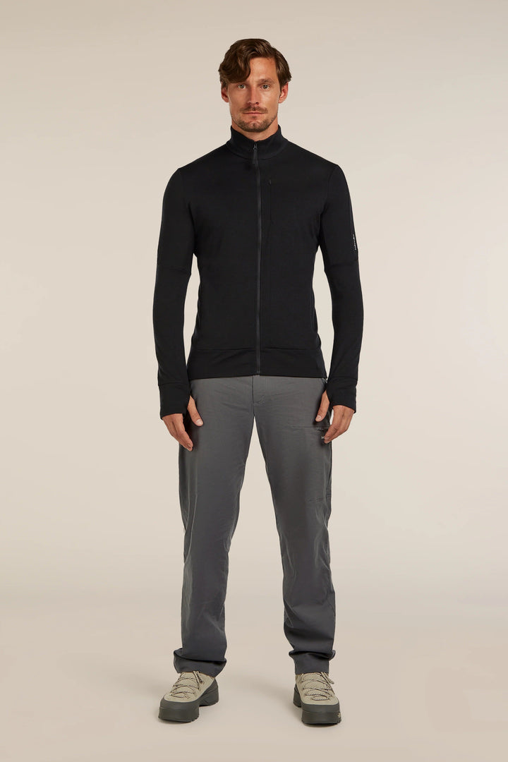 Mens  Merino 260 Quantum LS Zip Black BA56W1