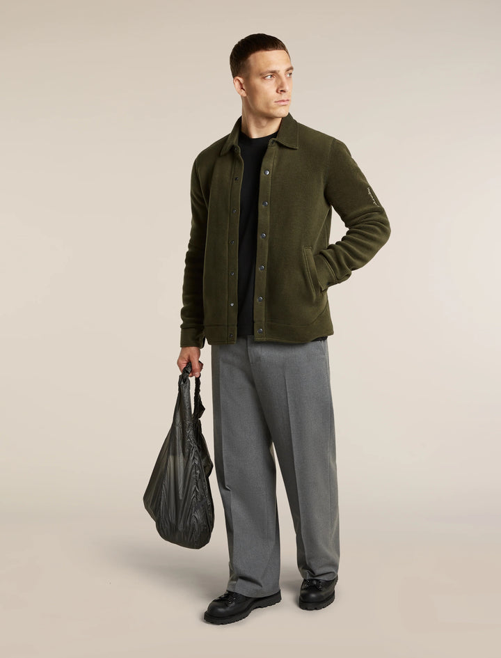 Mens Merino Blend 800 RealFleece™ Class Pile Shacket Dark Loden  0A57KM