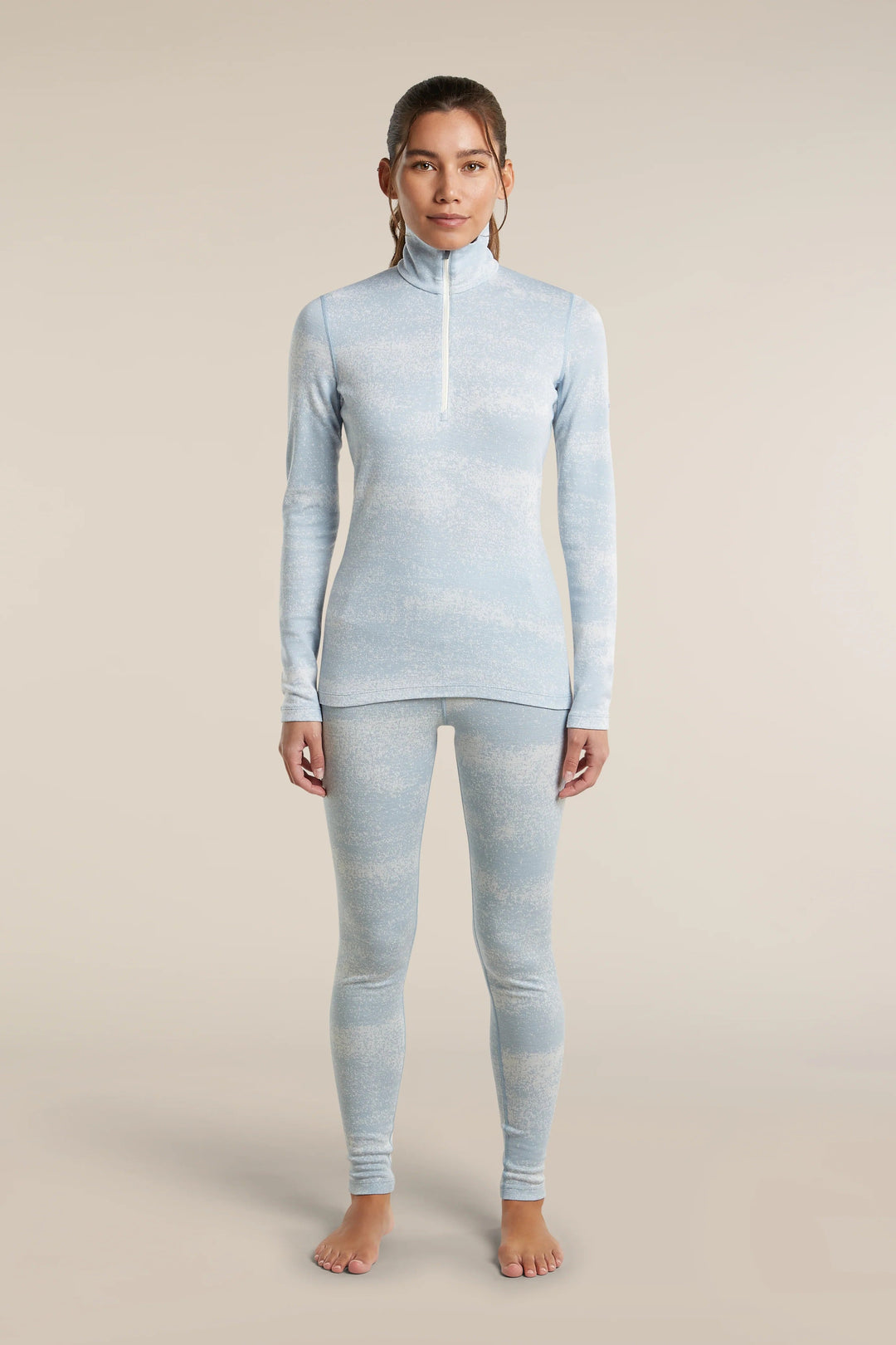 Womens Merino 260 Oasis Vertex Long Sleeve Half Zip Chillwave 0A57JE